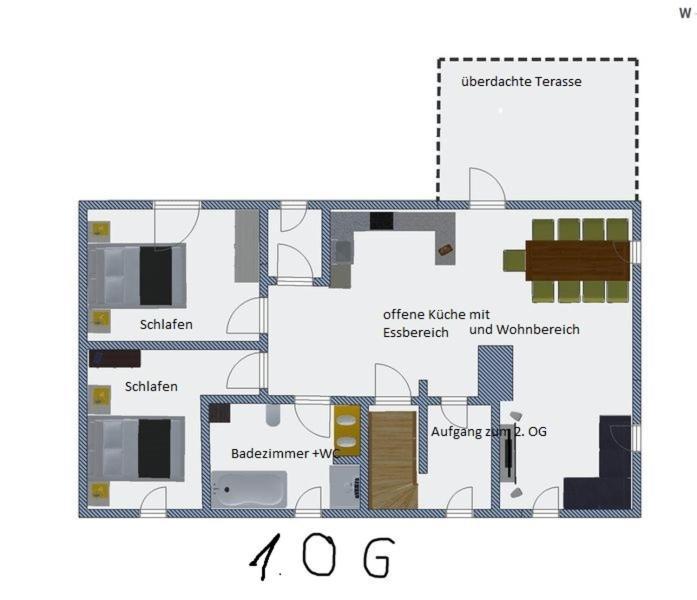 Ferienwohnung Romantica 1. Und 2. Og Schopfloch Exteriör bild